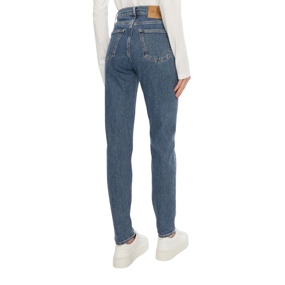 Blue Cotton Mom Jean