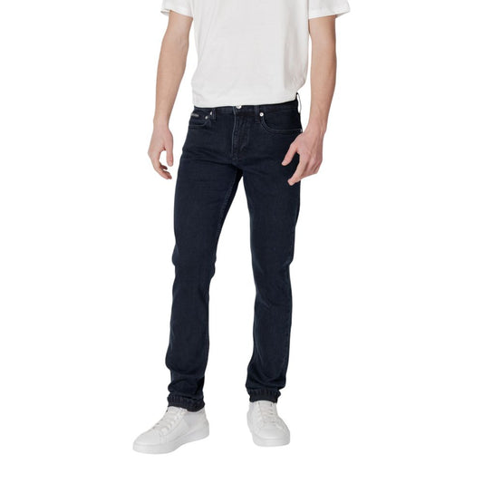 Blue Cotton Skinny Jean