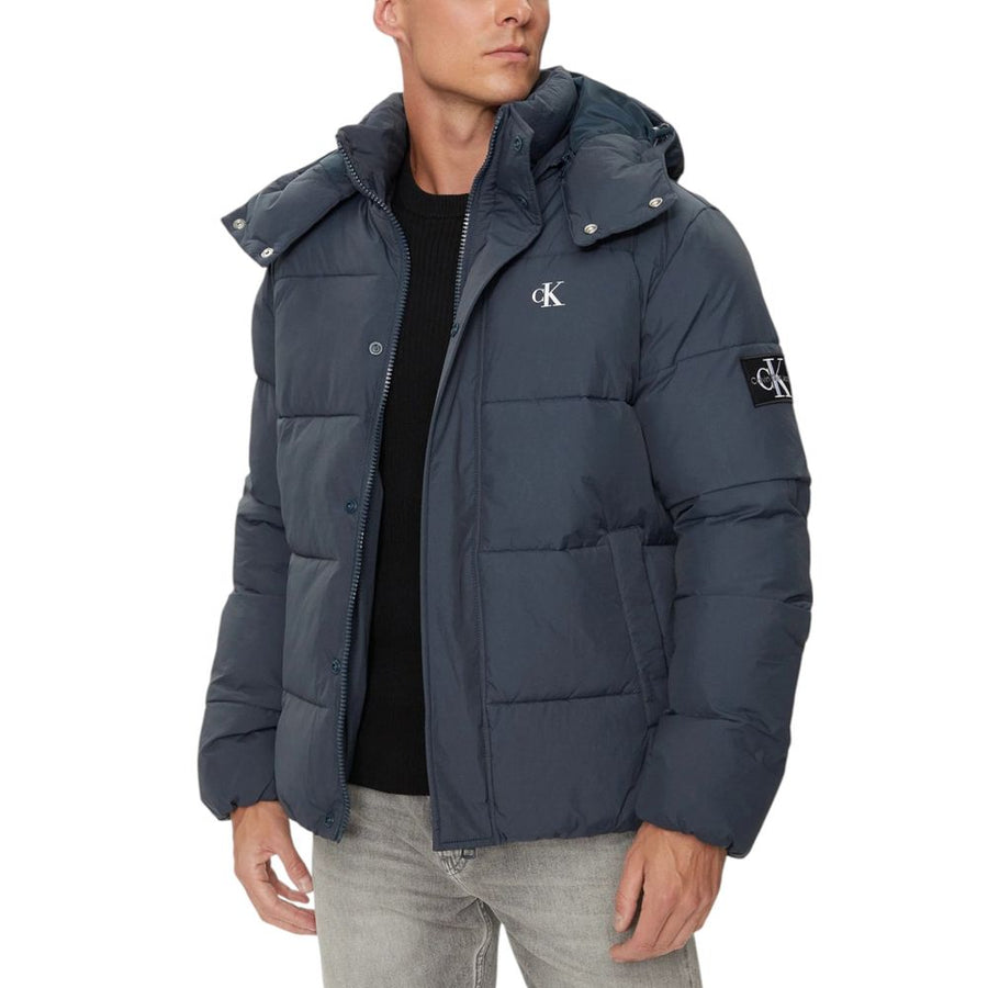Blue Polyamide Jackets & Coat