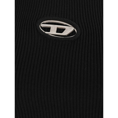 Black Rayon Long Sleeve T-Shirt