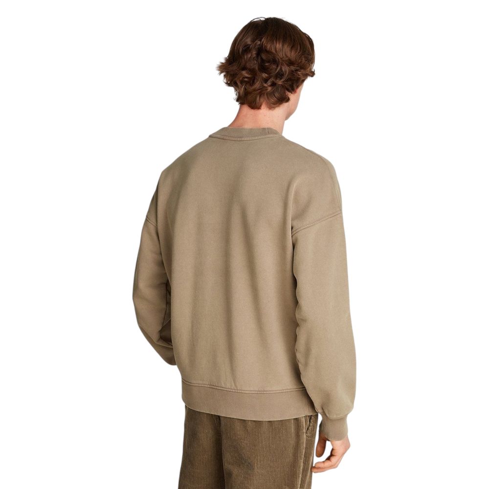 Beige Cotton Sweatshirt