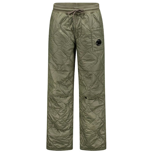 Green Nylon Men Pants