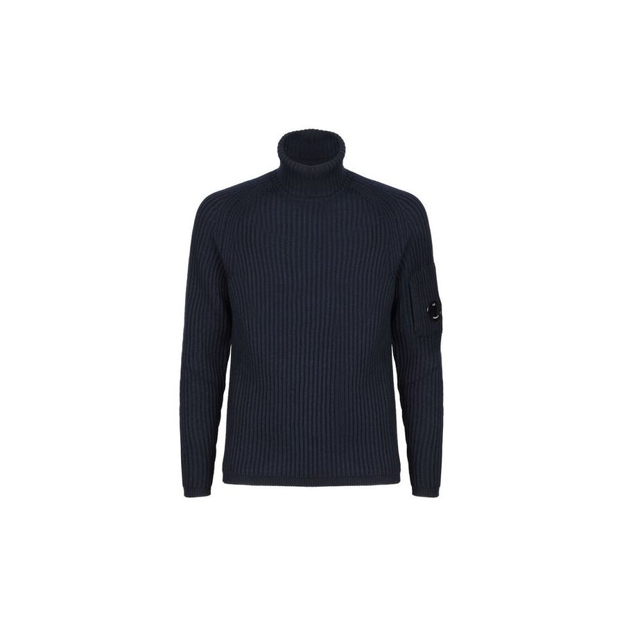 Black Wool Men Sweater