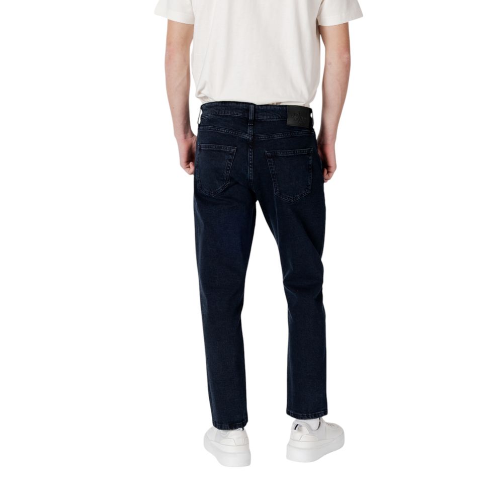 Blue Cotton Relaxed Fit Jean