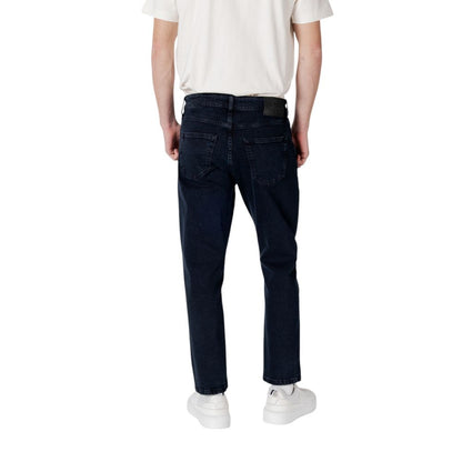 Blue Cotton Relaxed Fit Jean