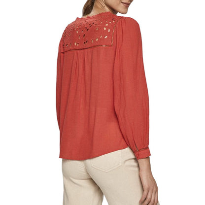 Red Viscose Blouse