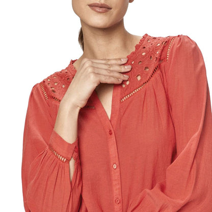 Red Viscose Blouse
