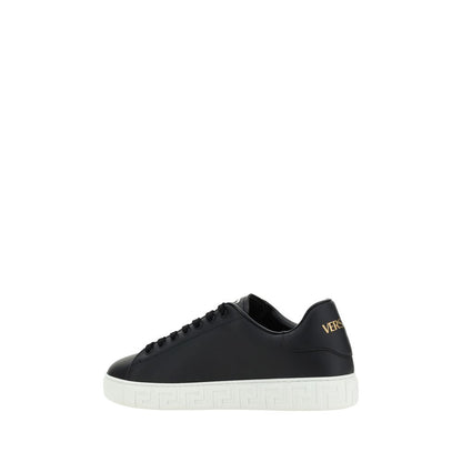 Black Rubber Low Top Sneakers