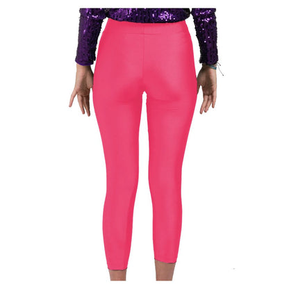 Pink Nylon Women Legging