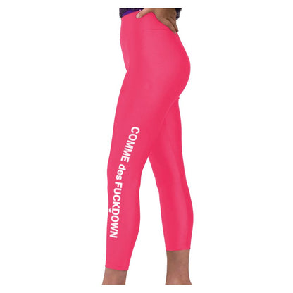 Pink Nylon Women Legging