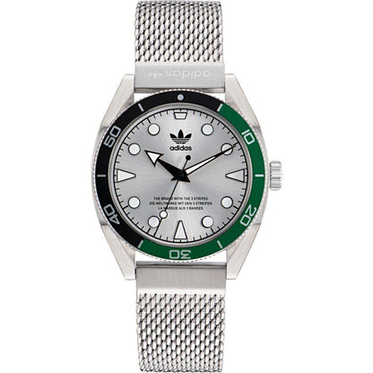 Gray Stainless Steel Dress Watch