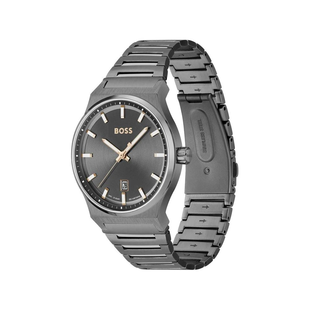 Gray Stainless Steel Watch