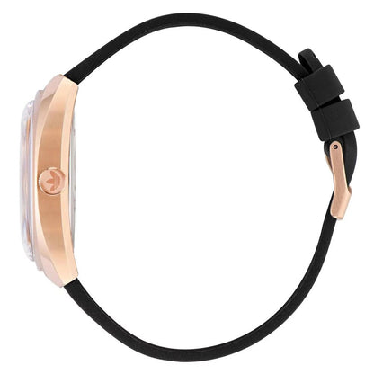 Black Synthetic Dress Watch