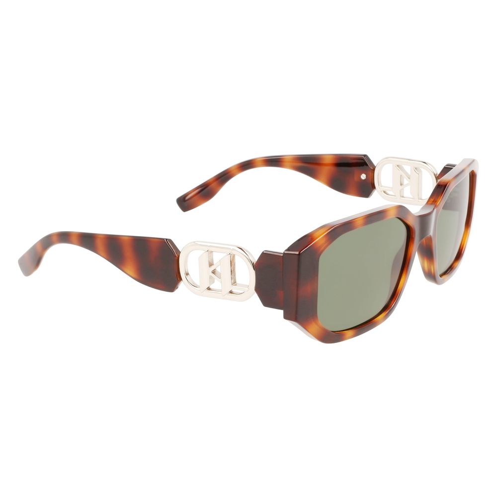 Brown Injected Sunglasses