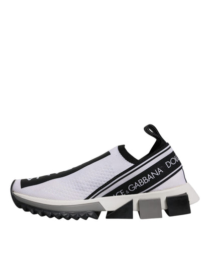 White Black Slip On Sorrento Sneakers Shoes
