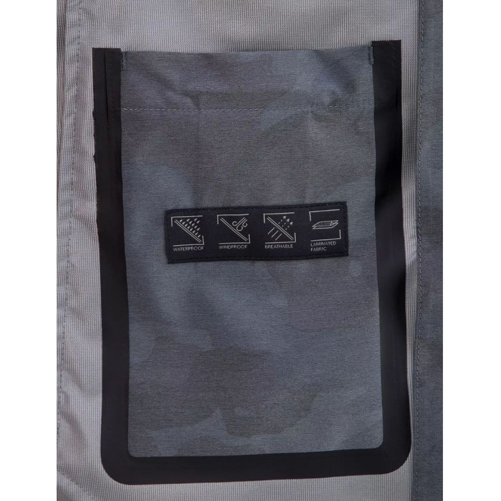 Blue Nylon Men Jacket