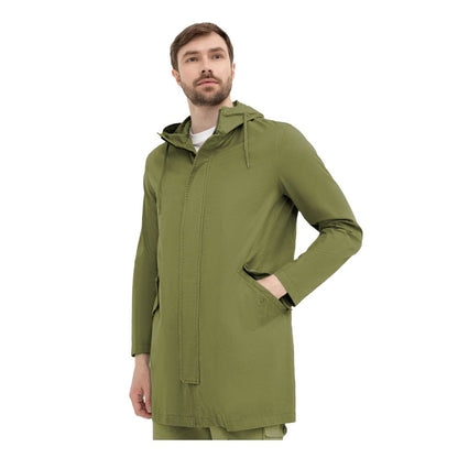 Green Cotton Men's Jacket