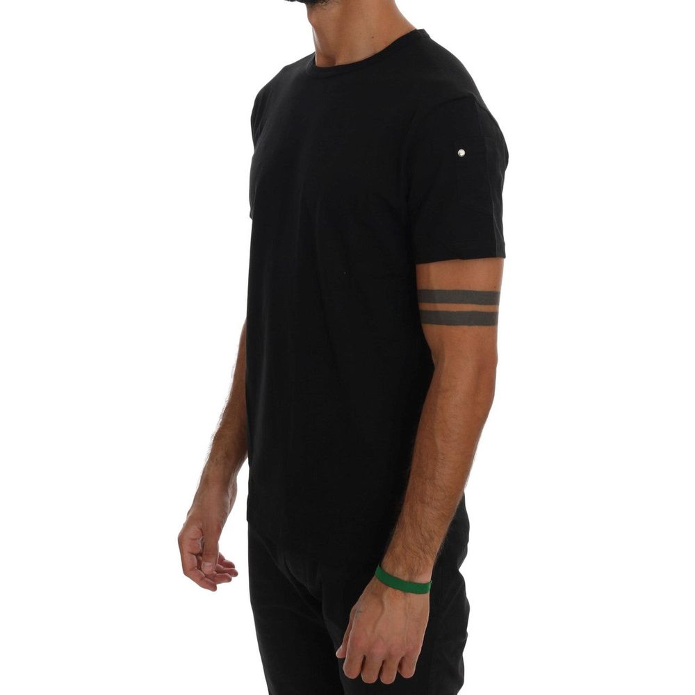 Black Cotton T-Shirt