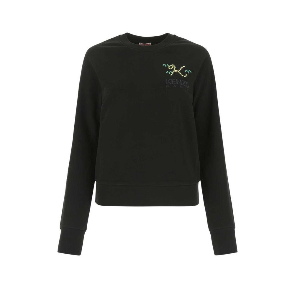 Black Cotton Sweatshirt