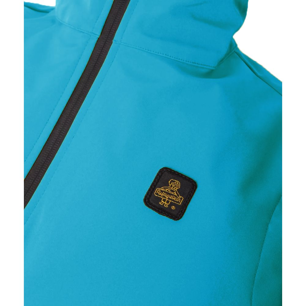 Blue Polyester Men Vest