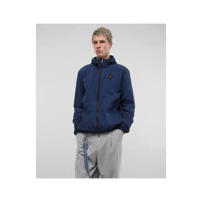 Blue Polyamide Men's Jacket