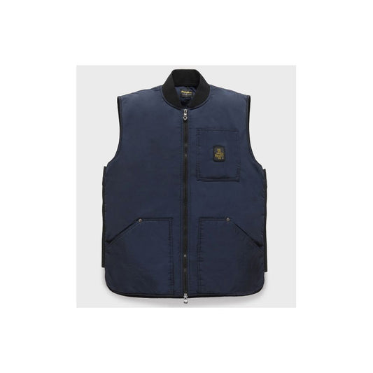 Blue Polyamide Men Vest