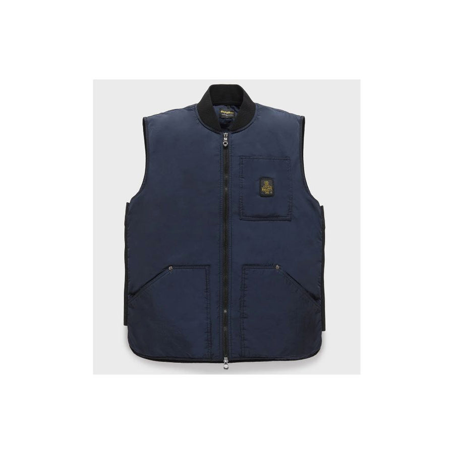Blue Polyamide Men Vest