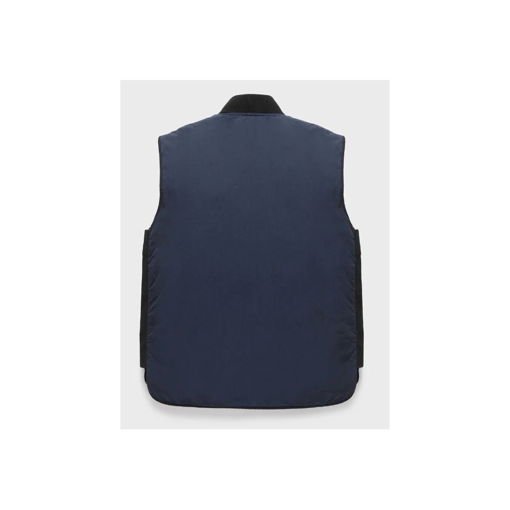 Blue Polyamide Men Vest