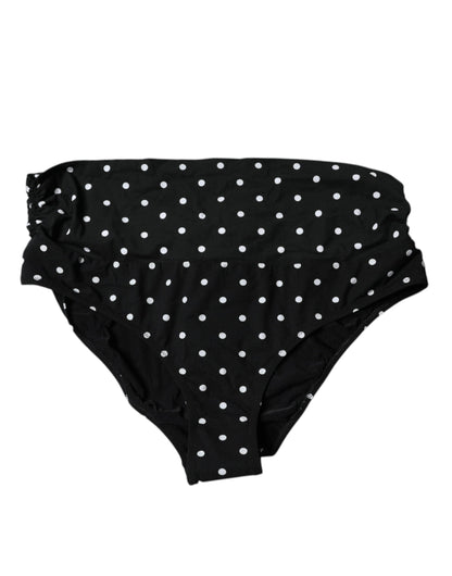 Black Polka Dot Swimsuit Bikini Bottom Swimwear
