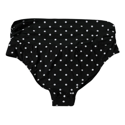 Black Polka Dot Swimsuit Bikini Bottom Swimwear