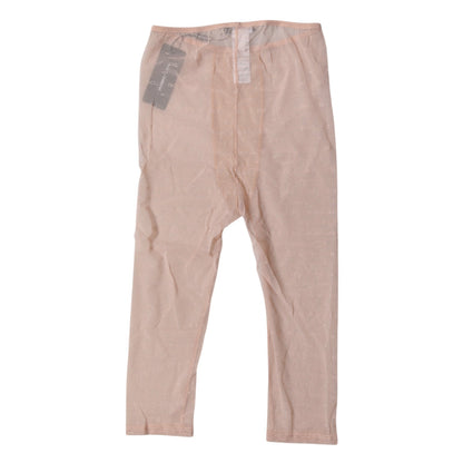 Beige Logo Lace Lingerie Cropped Tights Underwear