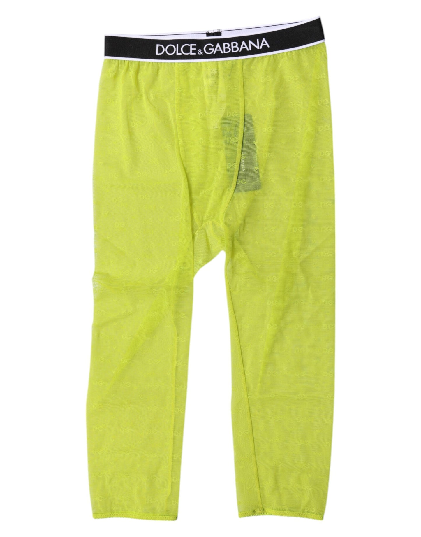 Green DG Logo Nylon Cropped Tights Underwear