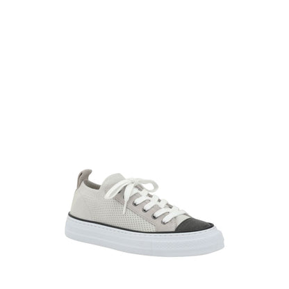 Mesh cotton and suede Sneakers
