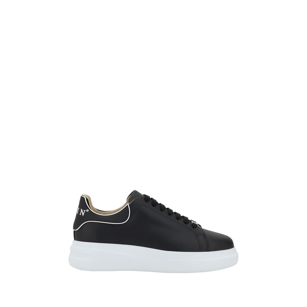Black Rubber Low Top Sneakers