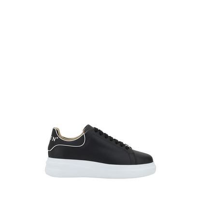 Black Rubber Low Top Sneakers