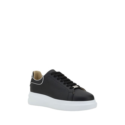 Black Rubber Low Top Sneakers