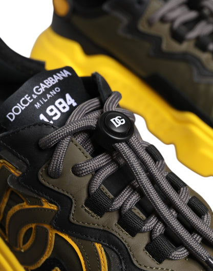 Yellow Black Daymaster Low Top Sneaker Shoes