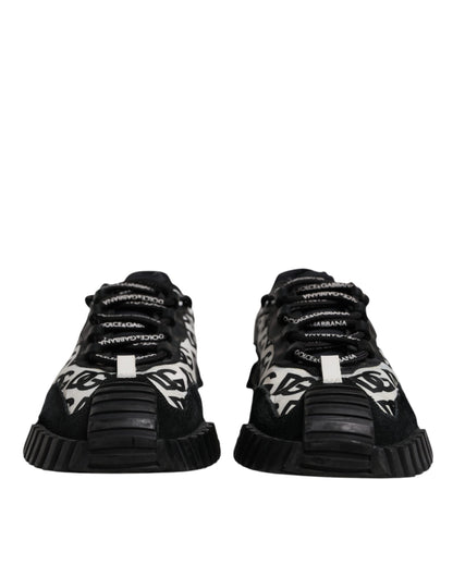 Black Logo Lace Up Low Top NS1 Sneakers Shoes