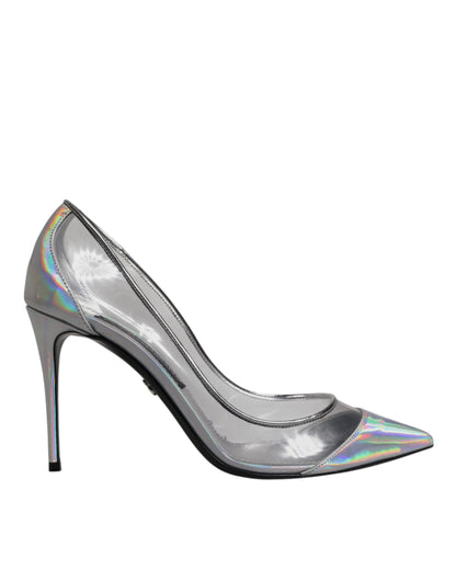 Multicolor Iridescent Pointed Toe Pumps Shoes