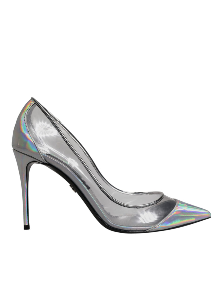 Multicolor Iridescent Pointed Toe Pumps Shoes