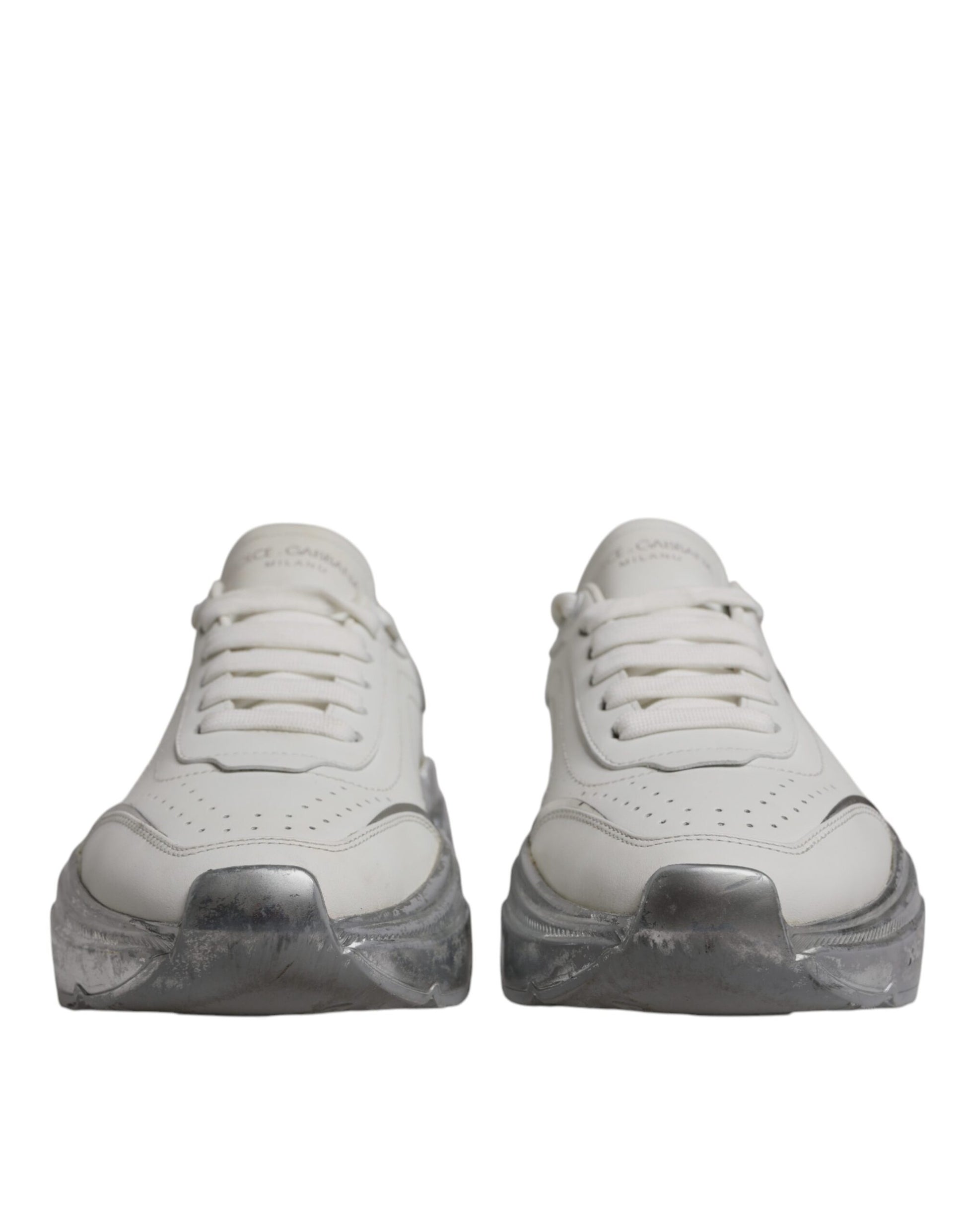 White Silver Daymaster Low Top Sneaker Shoes