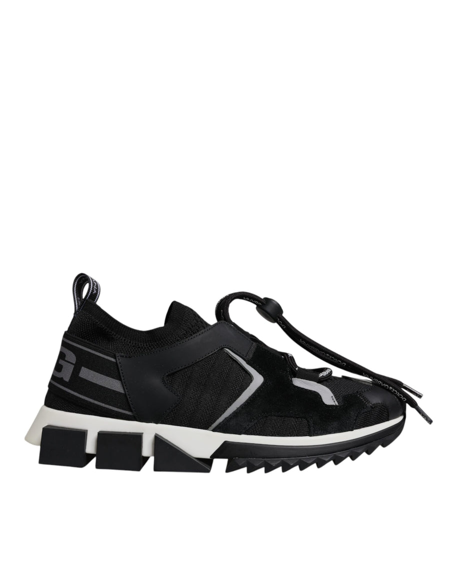 Black Mesh Sorrento Trekking Sneakers Shoes