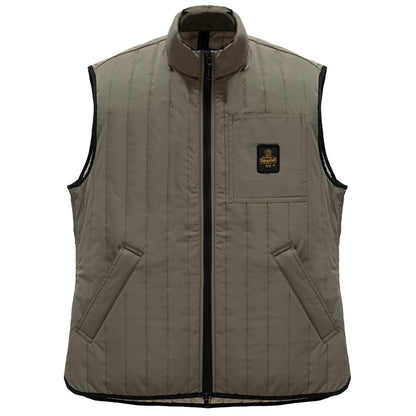 Green Polyester Men Vest