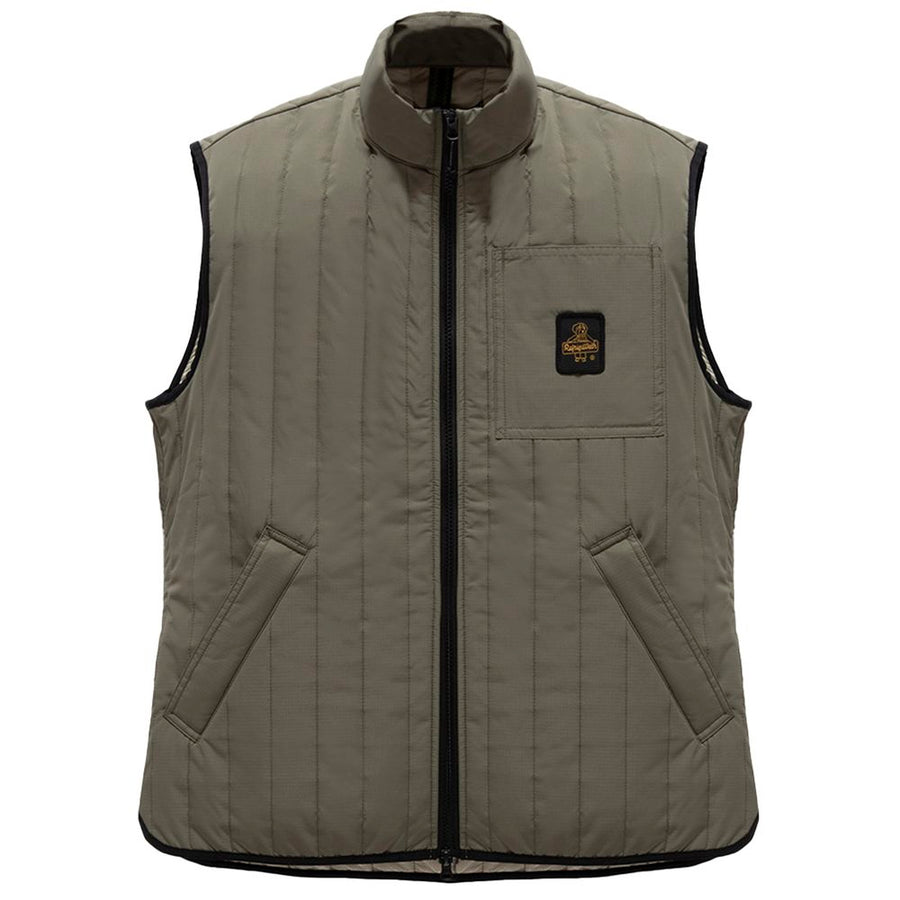 Green Polyester Men Vest
