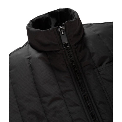 Black Polyester Men's Quilted Vest