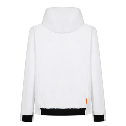 White Polyester Men's Jacket