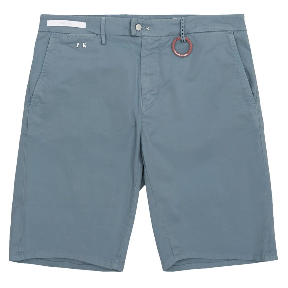Light Blue Linen Men Short