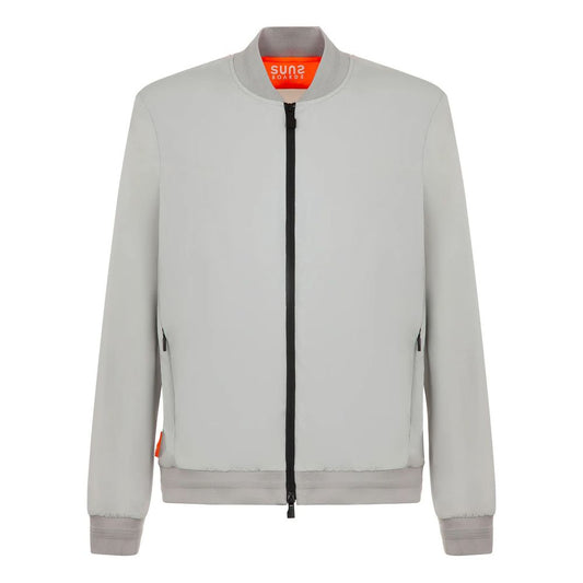 Brown Nylon Men's Stretch Jacket