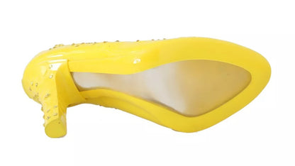 Yellow Crystal Heels CINDERELLA Shoes