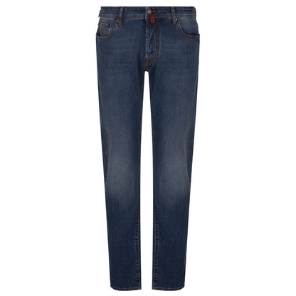 Blue Cotton Men's Slim Fit Jean